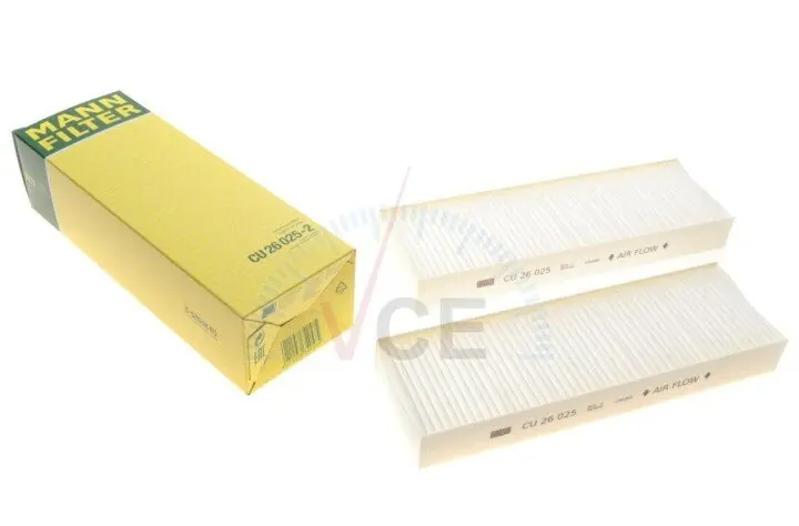 Фильтр, воздух во внутреннем пространстве MANN-FILTER CU 26 025-2 (фото 1)