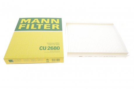 Фільтр, повітря у внутрішньому просторі MANN-FILTER CU 2680 (фото 1)