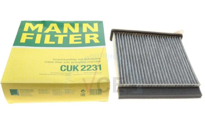 Фильтр, воздух во внутреннем пространстве MANN-FILTER CUK 2231 (фото 1)