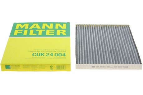 Фільтр повітряний кондиціонера вугільний (салона) MANN-FILTER CUK 24 004 (фото 1)