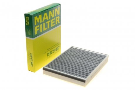 Фільтр вугільний повітряний кондиціонер (салона) MANN-FILTER CUK 25 007 (фото 1)