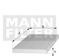 Фільтр, повітря у внутрішньому просторі MANN-FILTER CUK 26 019