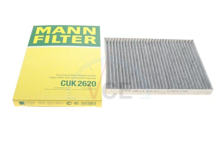 Фільтр, повітря у внутрішньому просторі MANN-FILTER CUK 2620 (фото 1)