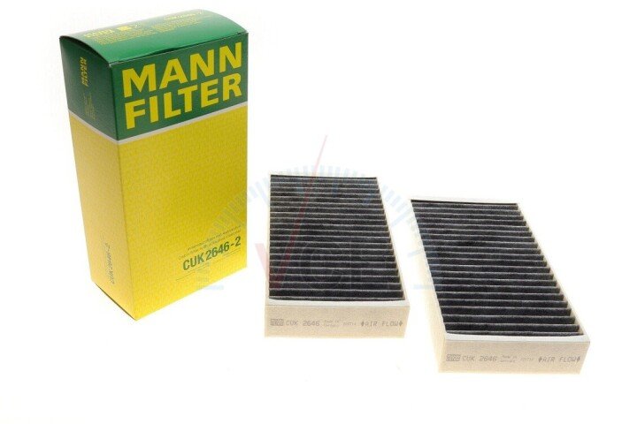 Фильтр, воздух во внутреннем пространстве MANN-FILTER CUK 2646-2 (фото 1)