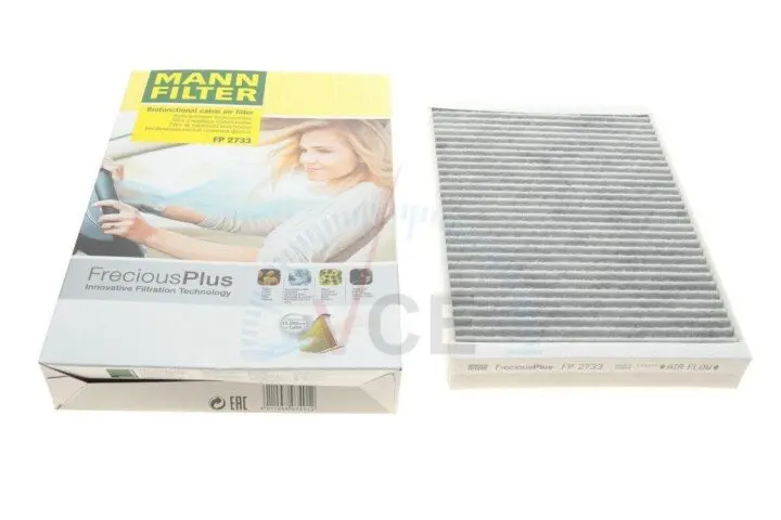 Фильтр, воздух во внутреннем пространстве MANN-FILTER FP 2733 (фото 1)