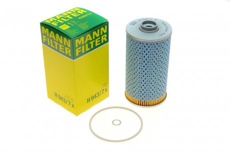 Масляный фильтр MANN-FILTER H 943/7 x