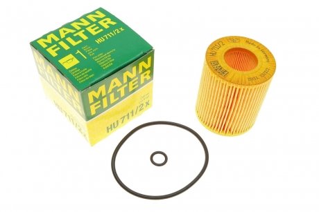 Масляный фильтр MANN-FILTER HU 711/2 x (фото 1)