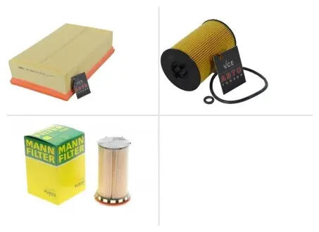 Комплект замены фильтров Skoda (Шкода) Octavia (Октавия) 1.6 TDI CLHB, DDYB, CXXA MANN-FILTER ТО-0000019
