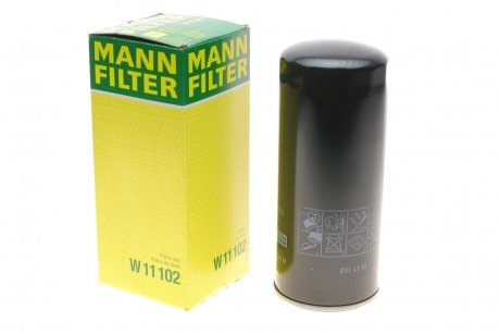 Масляний фільтр; фільтр, гідравлічна система приводу робочого обладнання MANN-FILTER W 11 102
