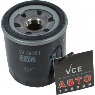 Масляный фильтр MANN-FILTER W 6021