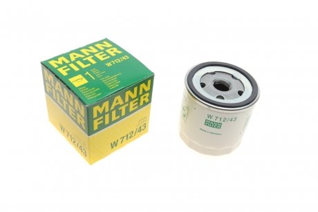 Масляний фільтр MANN-FILTER W 712/43 (фото 1)
