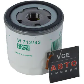Масляный фильтр MANN-FILTER W 712/43