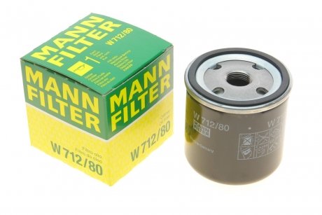 Масляный фильтр MANN-FILTER W 712/80 (фото 1)