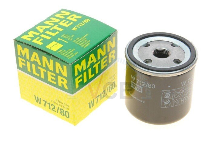 Масляний фільтр MANN-FILTER W 712/80 (фото 1)