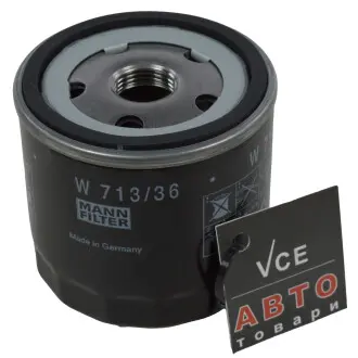 Масляний фільтр MANN-FILTER W 713/36