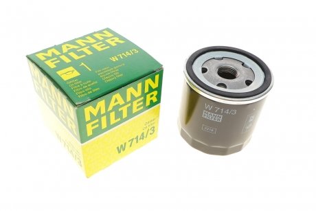 Масляний фільтр MANN-FILTER W 714/3 (фото 1)