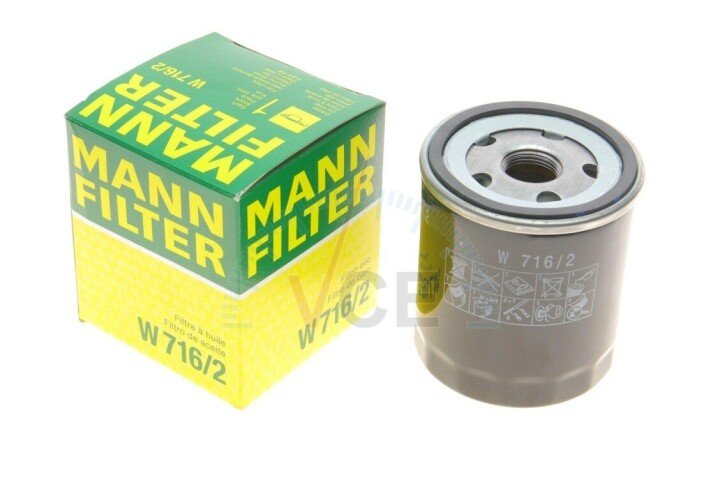 Масляний фільтр MANN-FILTER W 716/2 (фото 1)