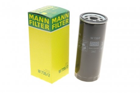 Масляний фільтр MANN-FILTER W 735/2 (фото 1)