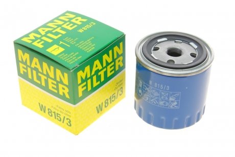 Масляний фільтр MANN-FILTER W 815/3 (фото 1)