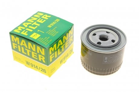 Масляный фильтр MANN-FILTER W 914/26 (фото 1)