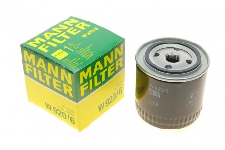 Масляный фильтр MANN-FILTER W 920/6 (фото 1)