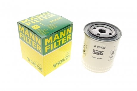 Масляний фільтр MANN-FILTER W 930/20 (фото 1)
