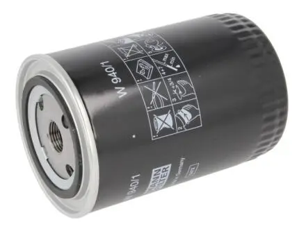 Масляний фільтр; гідрофільтр; автоматична коробка передач; фільтр, гідравлічна система приводу робочого обладнання MANN-FILTER W 940/1