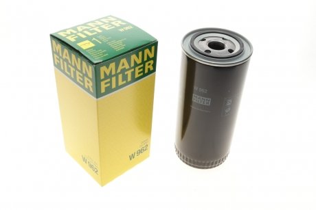 Масляний фільтр; гідрофільтр; автоматична коробка передач; фільтр, гідравлічна система приводу робочого обладнання MANN-FILTER W 962