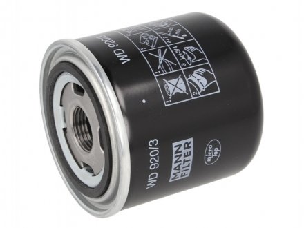 Гідрофільтр, автоматична коробка передач MANN-FILTER WD 920/3 (фото 1)