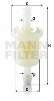 Топливный фильтр MANN-FILTER WK 21
