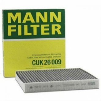 Фільтр, повітря у внутрішньому просторі MANN-FILTER CUK 26 009 (фото 1)