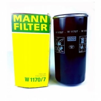 Масляный фильтр MANN-FILTER W 1170/7 (фото 1)