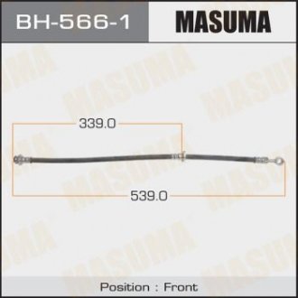 Шланг тормозной передн GRAND VITARA (BH-566-1) MASUMA BH5661 (фото 1)