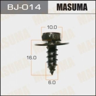 Саморез 6x16мм (комплект 10шт) toyota MASUMA BJ-014 (фото 1)