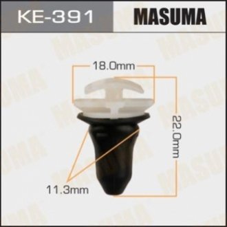 Затискач, молдинг / захисна накладка MASUMA KE-391 (фото 1)
