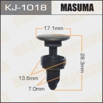 Затискач, молдинг / захисна накладка MASUMA KJ-1018 (фото 1)