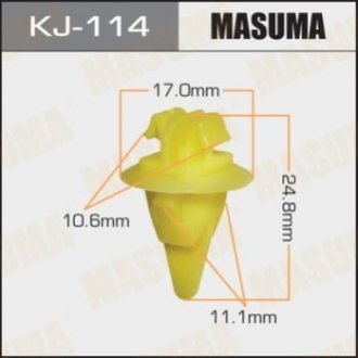 Затискач, молдинг / захисна накладка MASUMA KJ-114