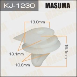 Затискач, молдинг / захисна накладка MASUMA KJ-1230 (фото 1)