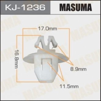 Зажим, молдинг / защитная накладка MASUMA KJ-1236 (фото 1)