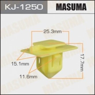 Затискач, молдинг / захисна накладка MASUMA KJ-1250