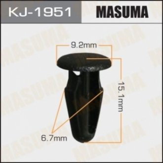 Зажим, молдинг / защитная накладка MASUMA KJ-1951 (фото 1)