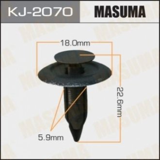 Затискач, молдинг / захисна накладка MASUMA KJ-2070 (фото 1)