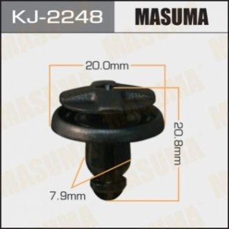 Затискач, молдинг / захисна накладка MASUMA KJ-2248 (фото 1)