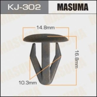 Затискач, молдинг / захисна накладка MASUMA KJ-302 (фото 1)