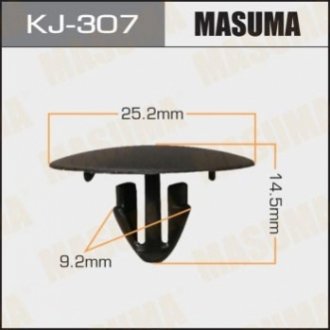 Затискач, молдинг / захисна накладка MASUMA KJ-307