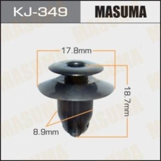Затискач, молдинг / захисна накладка MASUMA KJ-349 (фото 1)