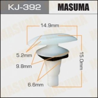 Затискач, молдинг / захисна накладка MASUMA KJ-392 (фото 1)