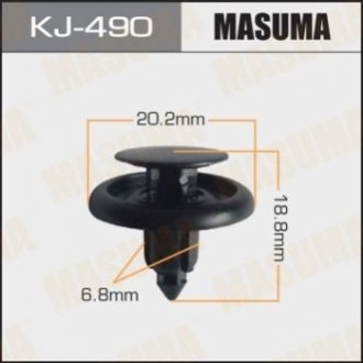 Затискач, молдинг / захисна накладка MASUMA KJ-490 (фото 1)