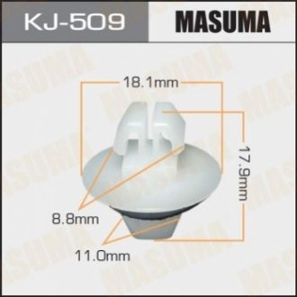 Затискач, молдинг / захисна накладка MASUMA KJ-509 (фото 1)