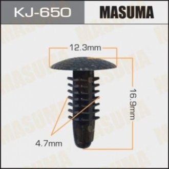 Затискач, молдинг / захисна накладка MASUMA KJ-650